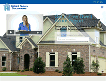Tablet Screenshot of homeandfamilysolutions.com